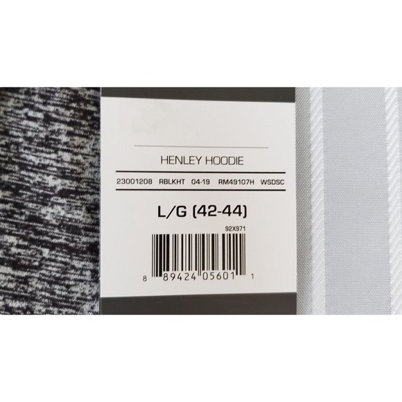 Russell Mens Hoodie Black Hoodie Large Mens Hoodie Sweatshirt - Picture 3 of 7